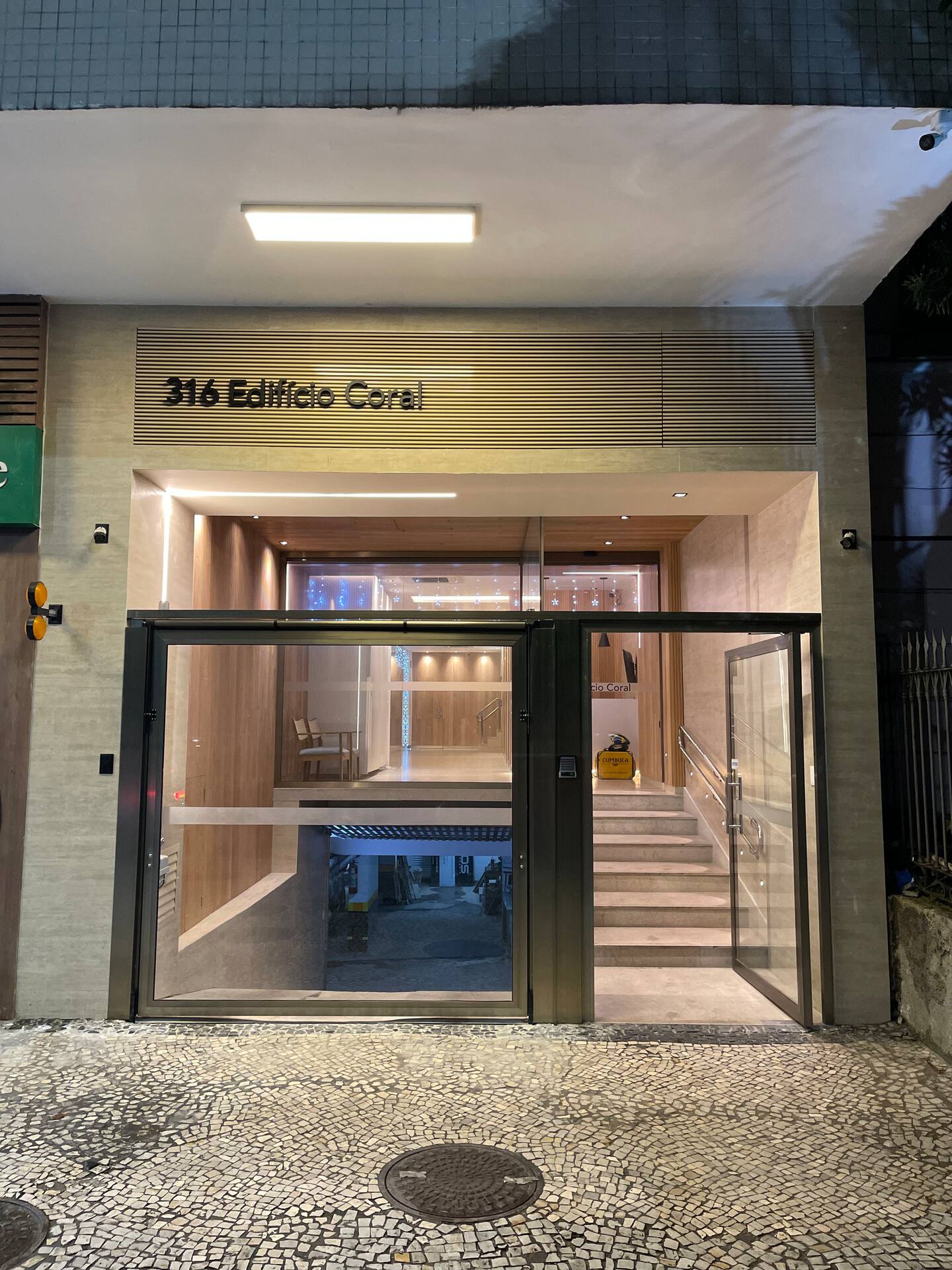 Detalhe da decoração da recepção